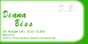diana biss business card